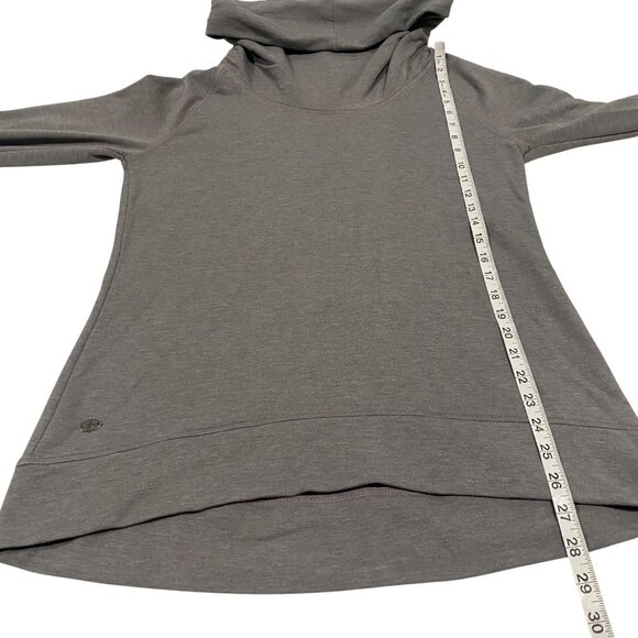 Athleta Tranquility Gray Cowl Neck Pullover Tunic‎ Size M - Picture 9 of 9